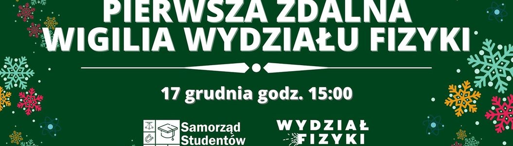 zdjęcie-Zdalna Wigilia Wydziału Fizyki